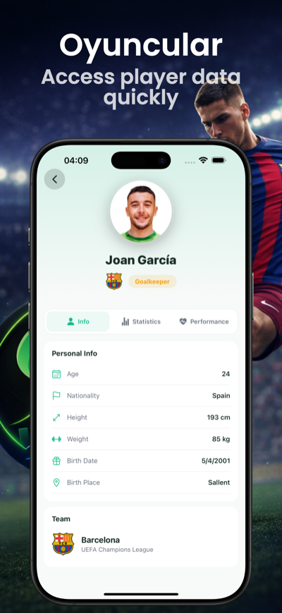 SportCast AI - Profile