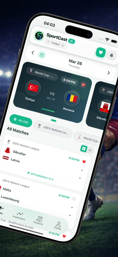 SportCast AI - Live Match Tracking